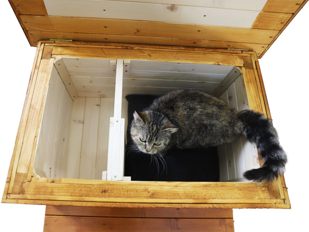 Zateplený domček pre mačku ELISA
